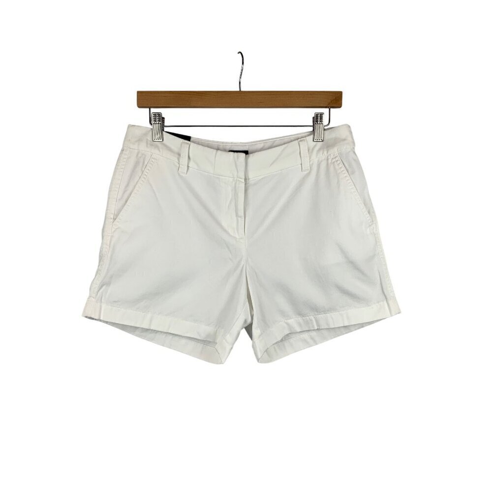 J.Crew Womens White Cotton Shorts Size 6